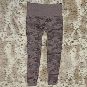 Gymshark NEW purple camo seamless leggings